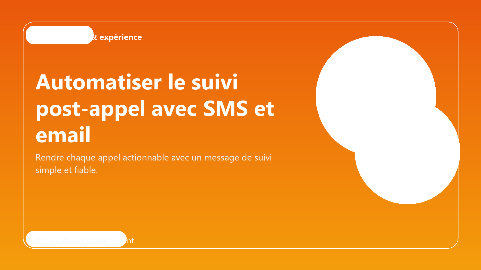 Automatiser le suivi post-appel avec SMS et email
